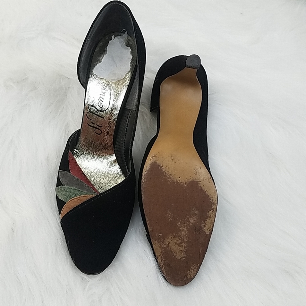 Autumn leaves suede kitten heels - Picture 7 of 8